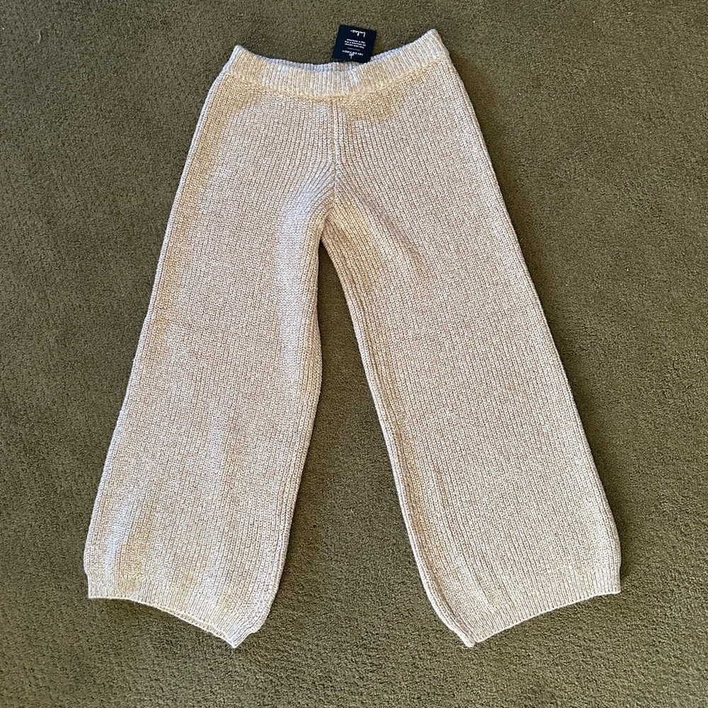 👖Lulu’s Chill Mood Heather Beige High-Rise Pants👖 - Picture 3 of 4